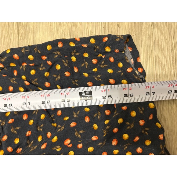 Alembika Button Top Fruit Print Asymmetric Hem Size 4 US 12 14‎ Lagenlook - Picture 6 of 13